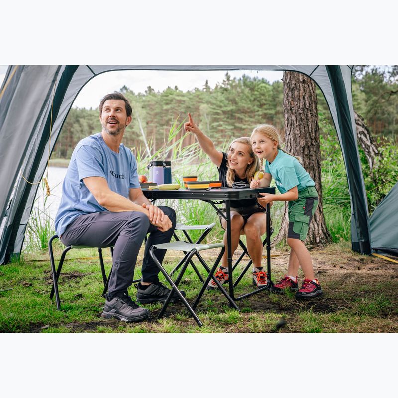 Masă pliabilă de camping + scaune KADVA CAMPtable set pentru 4-6 persoane gri 5