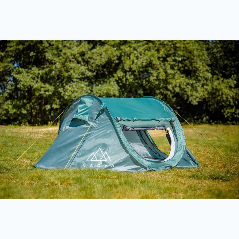 Cort de camping pentru 3-persoane KADVA Tartuga 3 verde 19