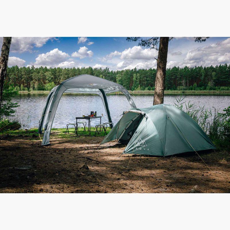 Cort de camping pentru 3 persoane KADVA CAMPdome 3 verde 2