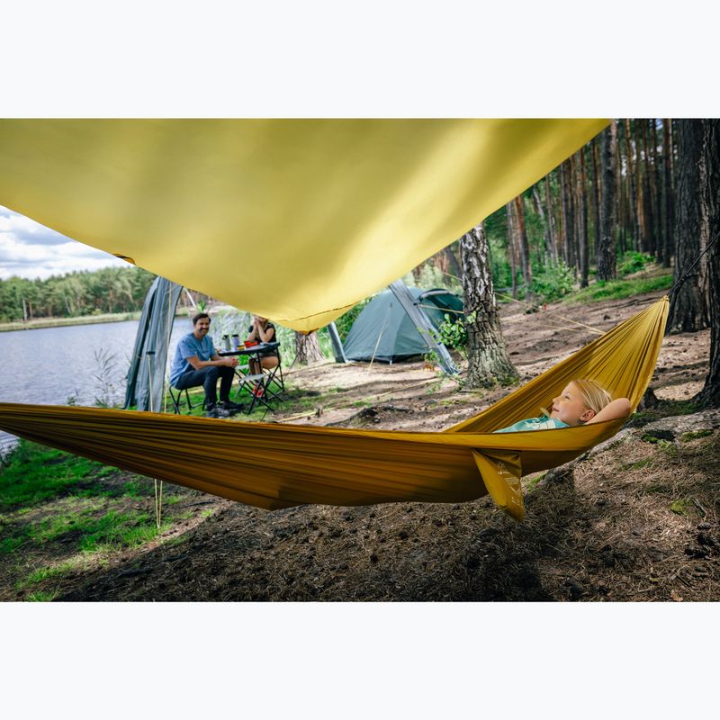 Hamac turistic KADVA Sailo Hammock ultra ușor galben 4