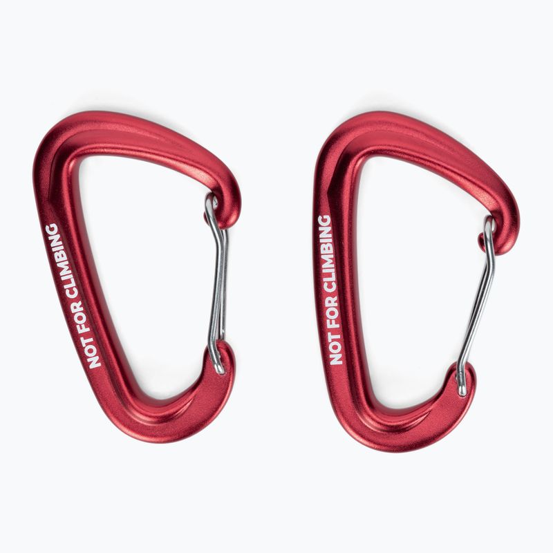 Carabinier pentru montarea hamacului KADVA Hammock Carabinier roșu 2
