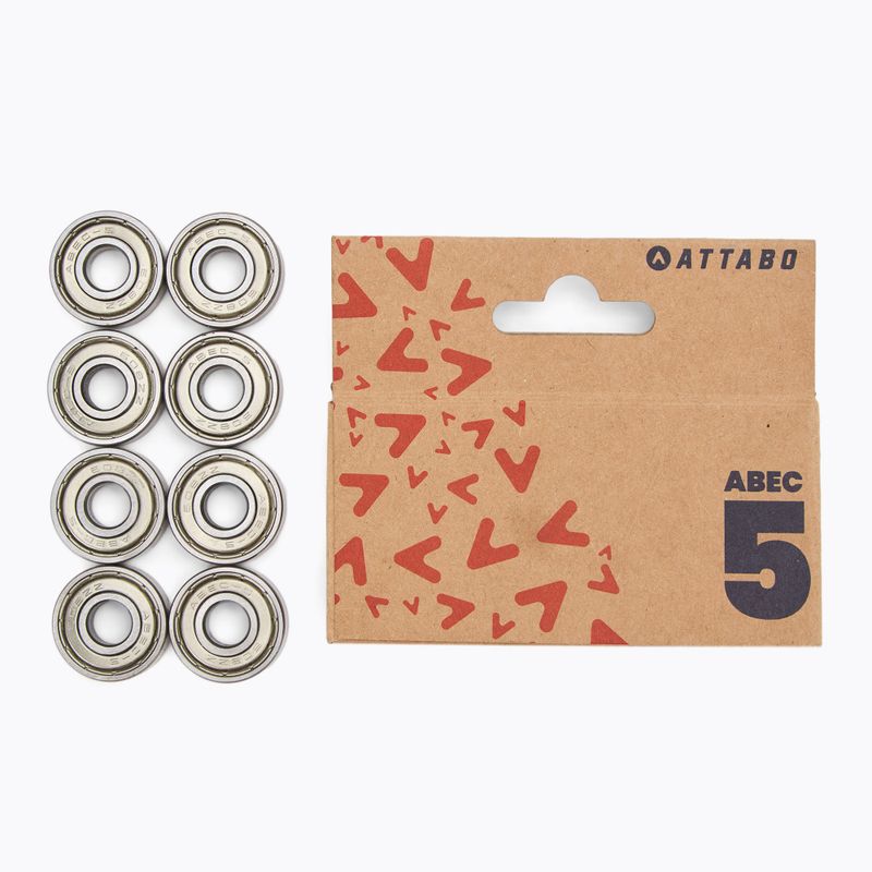 Rulmenți ATTABO Bearings ABEC 5 8 buc. argintiu