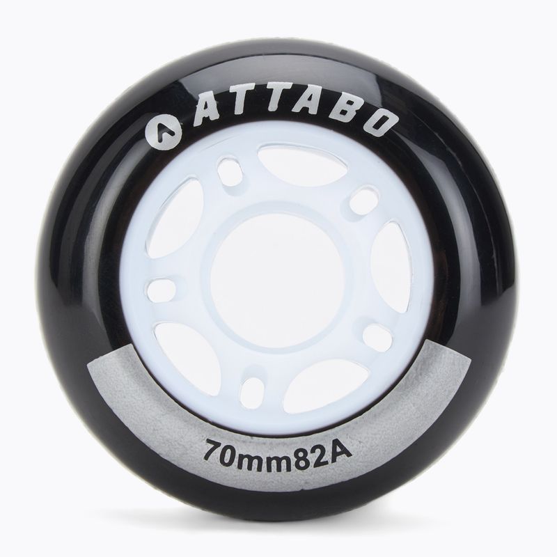 Roți pentru role ATTABO Wheels 70 mm 4 buc. negru