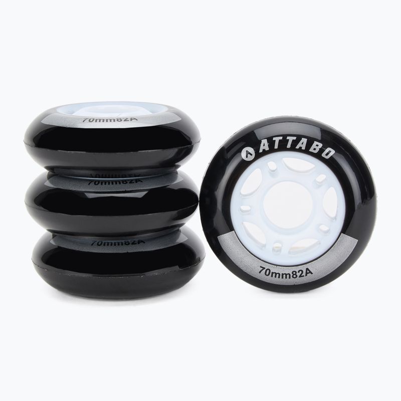 Roți pentru role ATTABO Wheels 70 mm 4 buc. negru 2