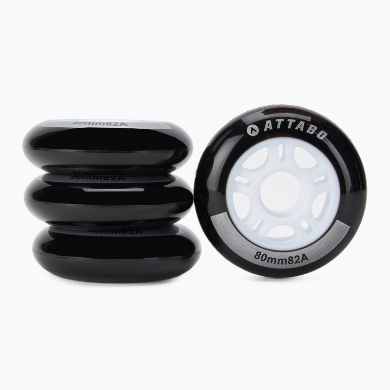 Roți pentru role ATTABO Wheels 80 mm 4 buc. negru 2