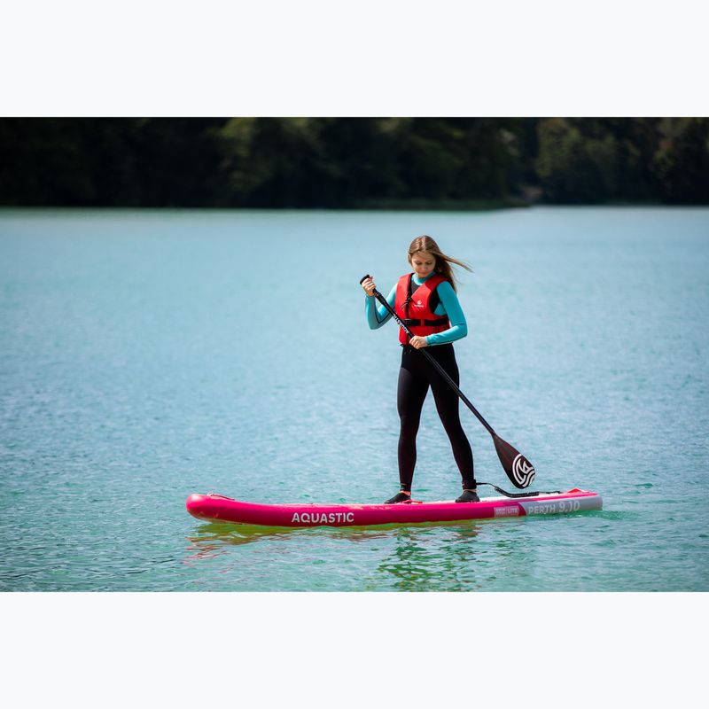 Placă SUP AQUASTIC Perth 9'10" roz 19
