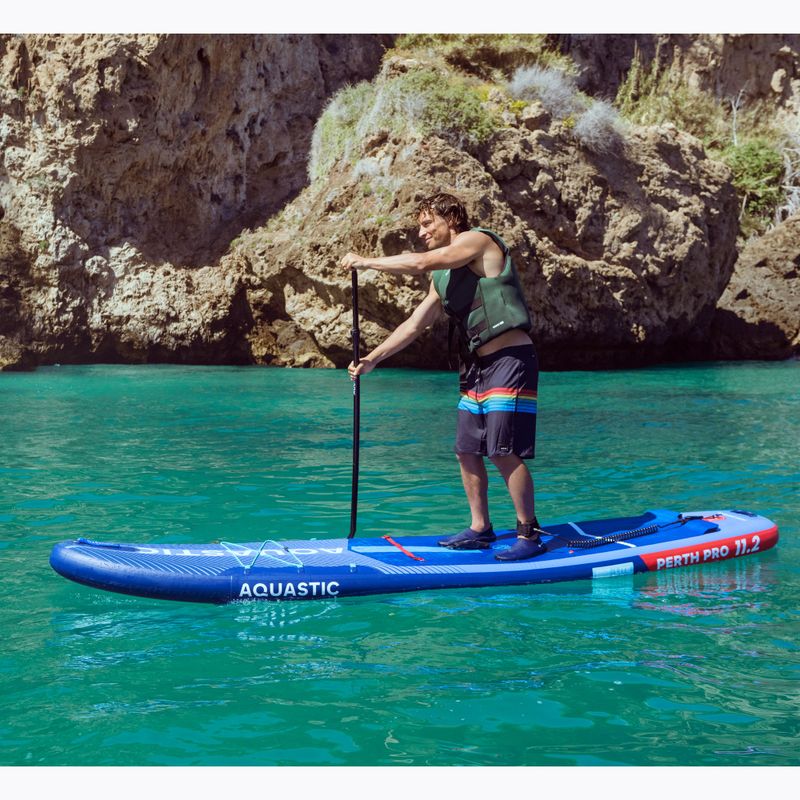 Placă  SUP AQUASTIC Perth Pro 11'2" allround albastru închis 25