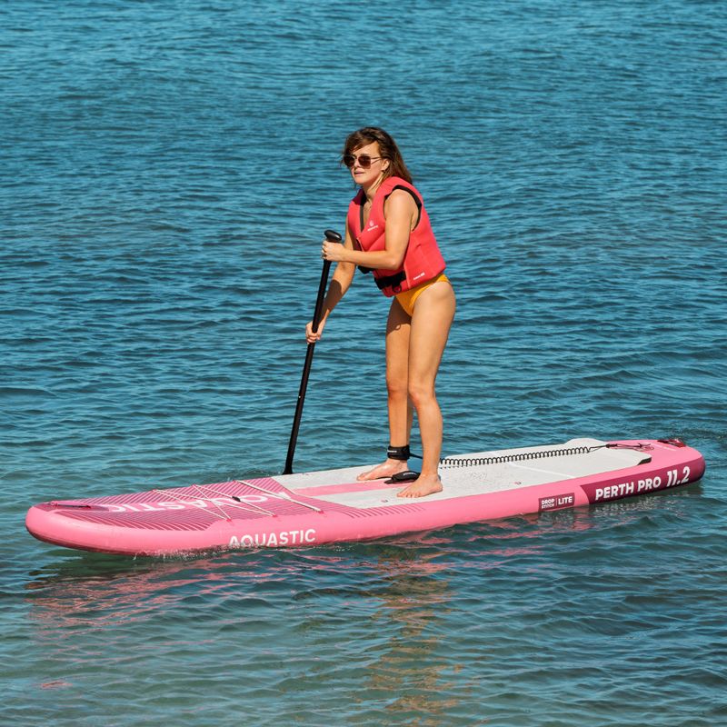 Placă SUP AQUASTIC Perth Pro 11'2" all-round pink 24