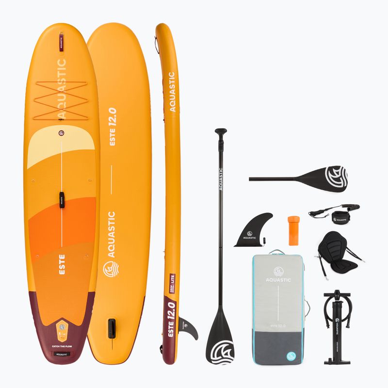 Set placă SUP gonflabilă AQUASTIC This 12'0" orange