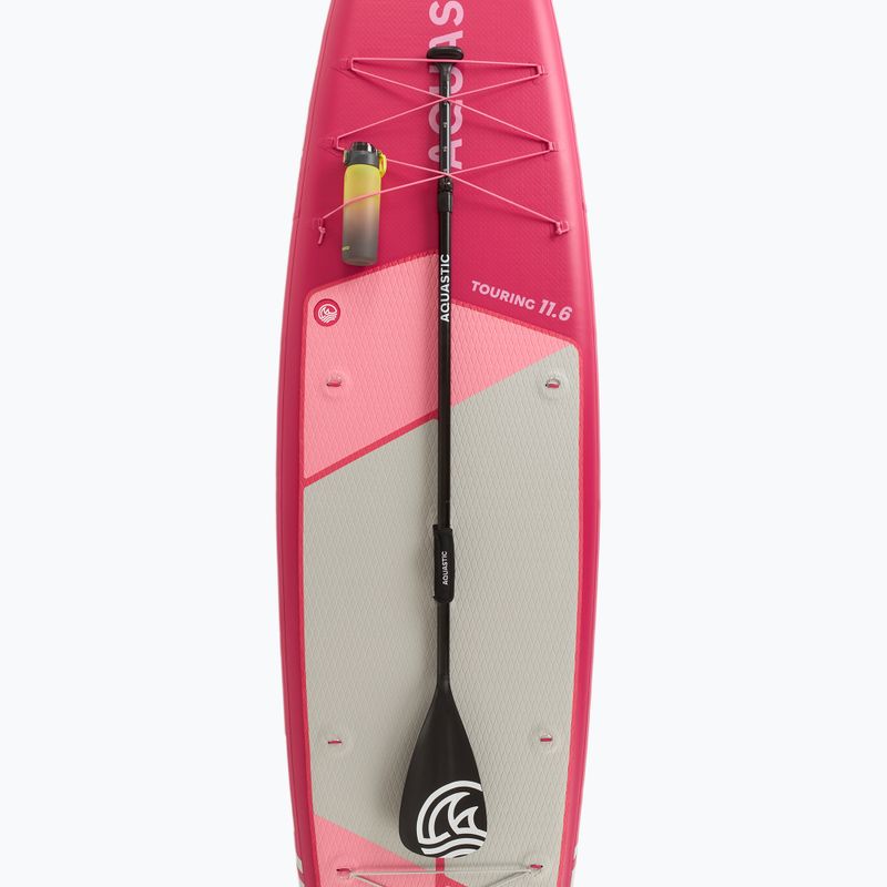 Set placă SUP gonflabilă AQUASTIC Touring 11'6" pink 10