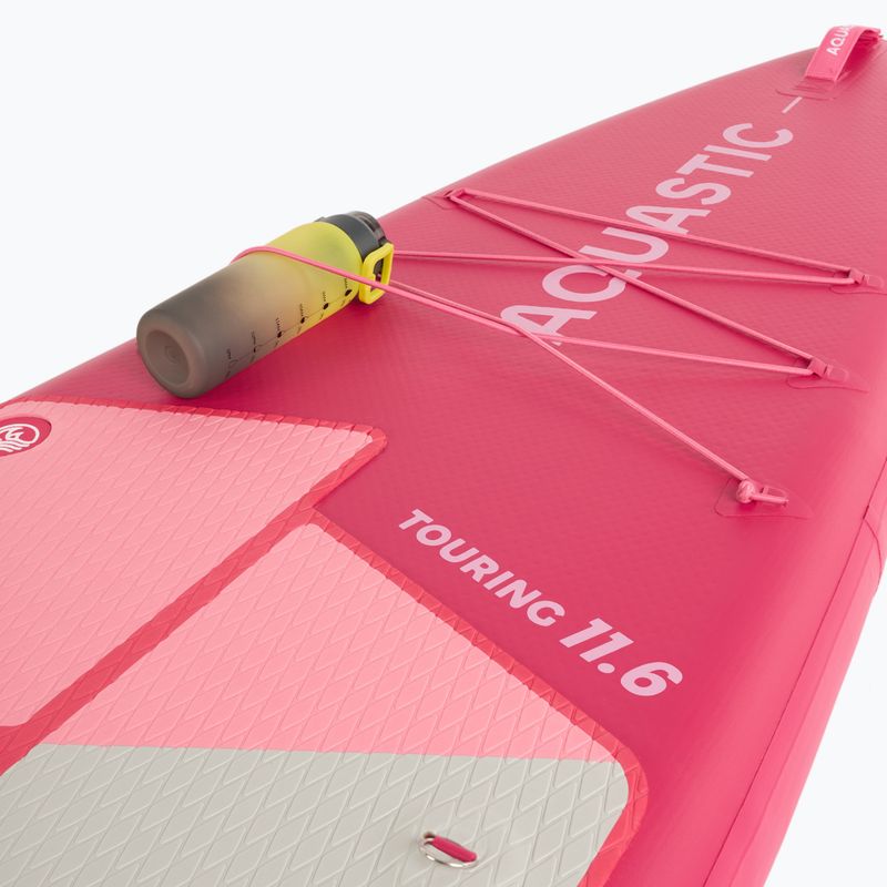 Set placă SUP gonflabilă AQUASTIC Touring 11'6" pink 11