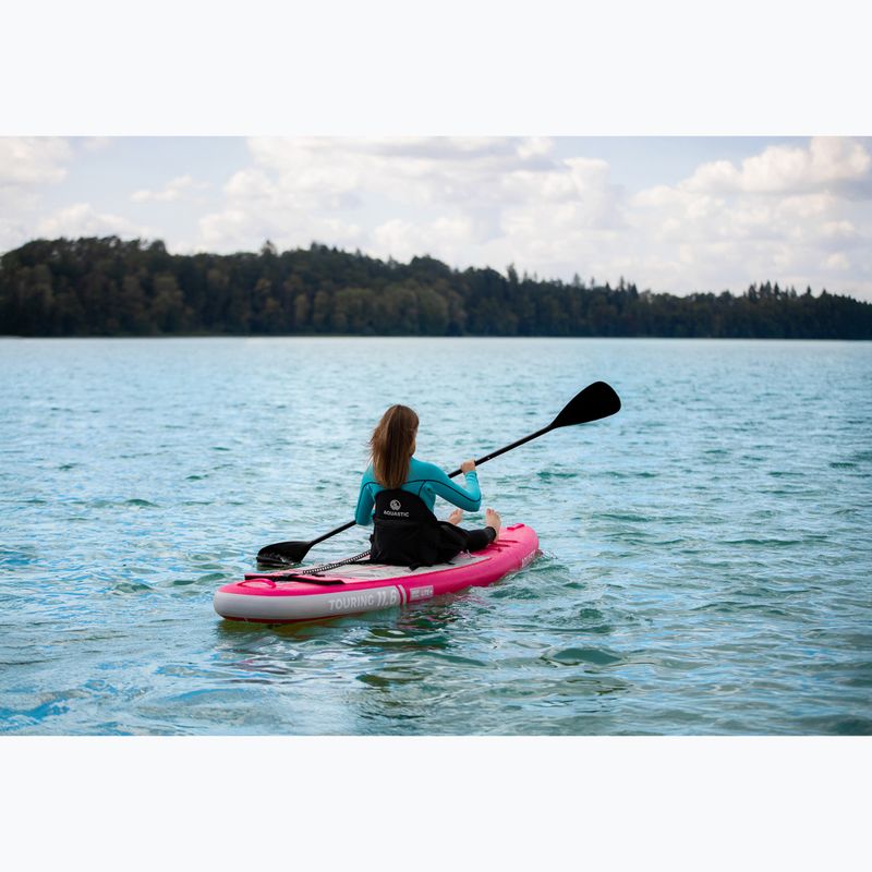 Set placă SUP gonflabilă AQUASTIC Touring 11'6" pink 24