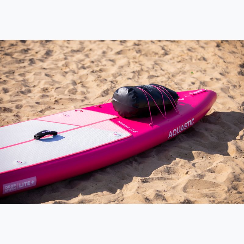 Set placă SUP gonflabilă AQUASTIC Touring 11'6" pink 25