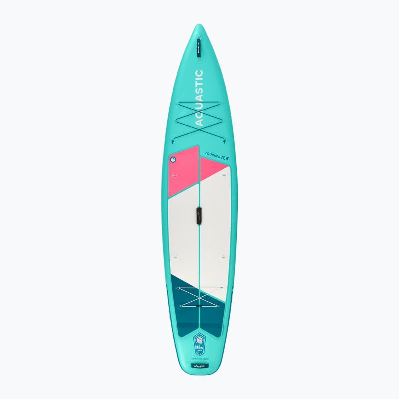 Placă SUP AQUASTIC Touring 11'6" verde 2