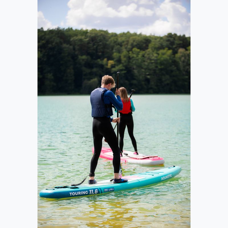 Set placă SUP gonflabilă AQUASTIC Touring 11'6" green 23