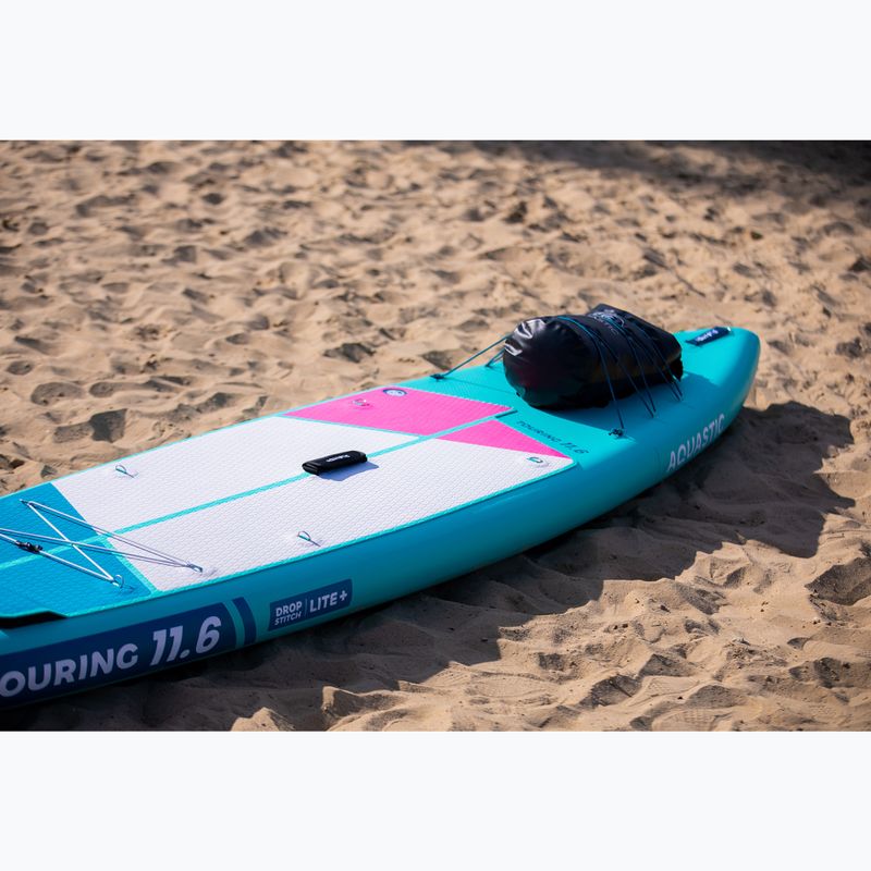 Set placă SUP gonflabilă AQUASTIC Touring 11'6" green 25