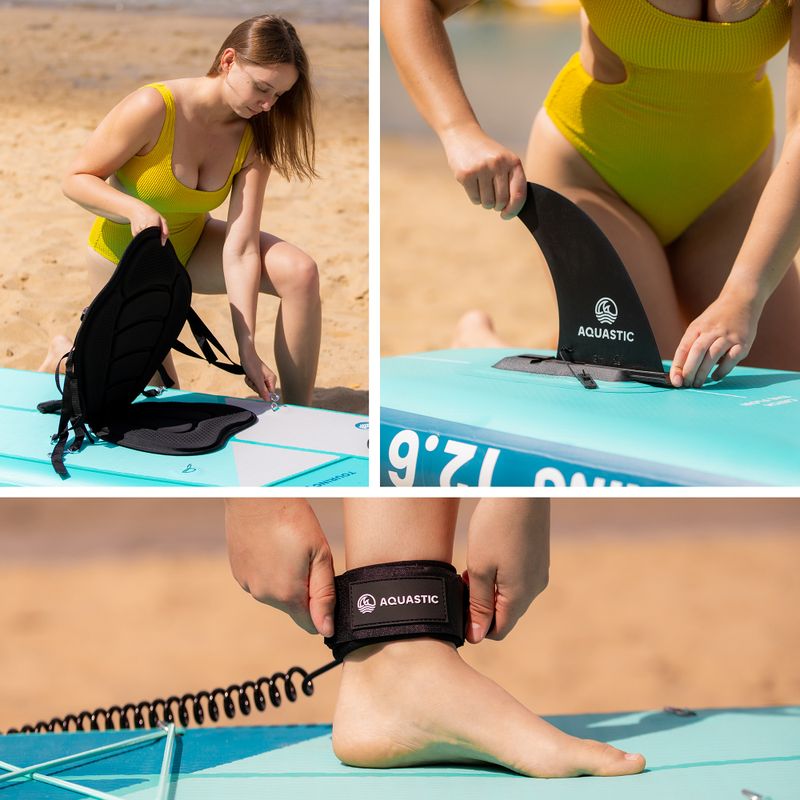Placă SUP AQUASTIC Touring 12'6" verde 21