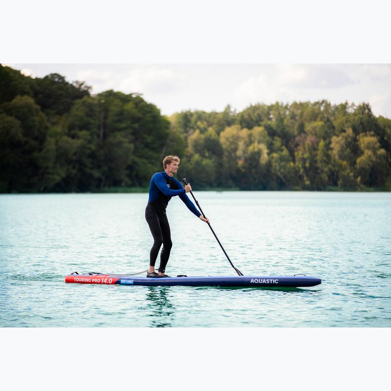 Set placă SUP gonflabilă AQUASTIC Touring Pro 14'0" dark blue 20
