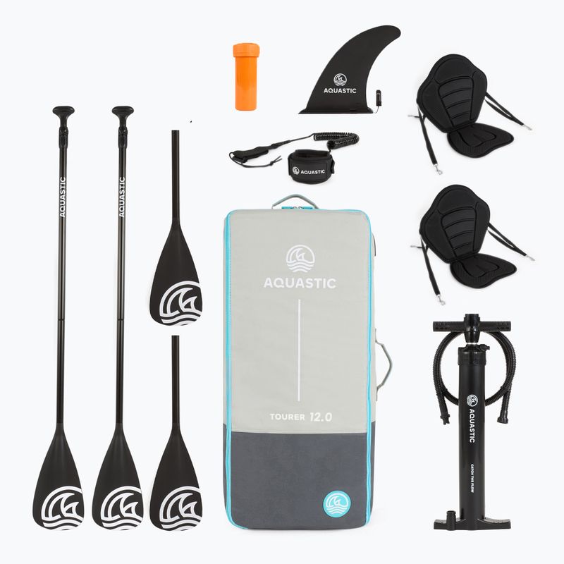 Set placă SUP gonflabilă AQUASTIC Tourer 12'0" 2-os blue 19