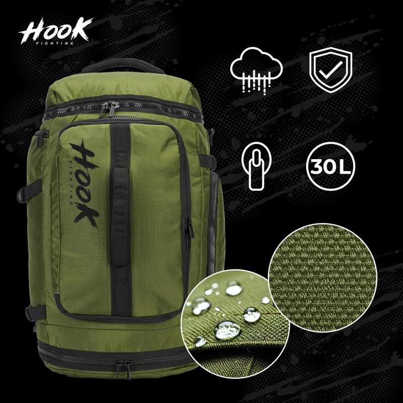 Rucsac HOOK FIGHTING Training 2w1 Duffel Bag 30 l zielony 2