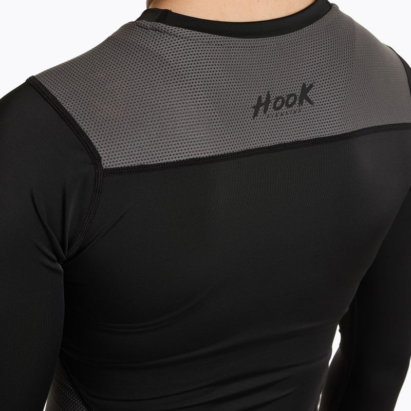 Rashguard pentru femei HOOK FIGHTING Base negru 6