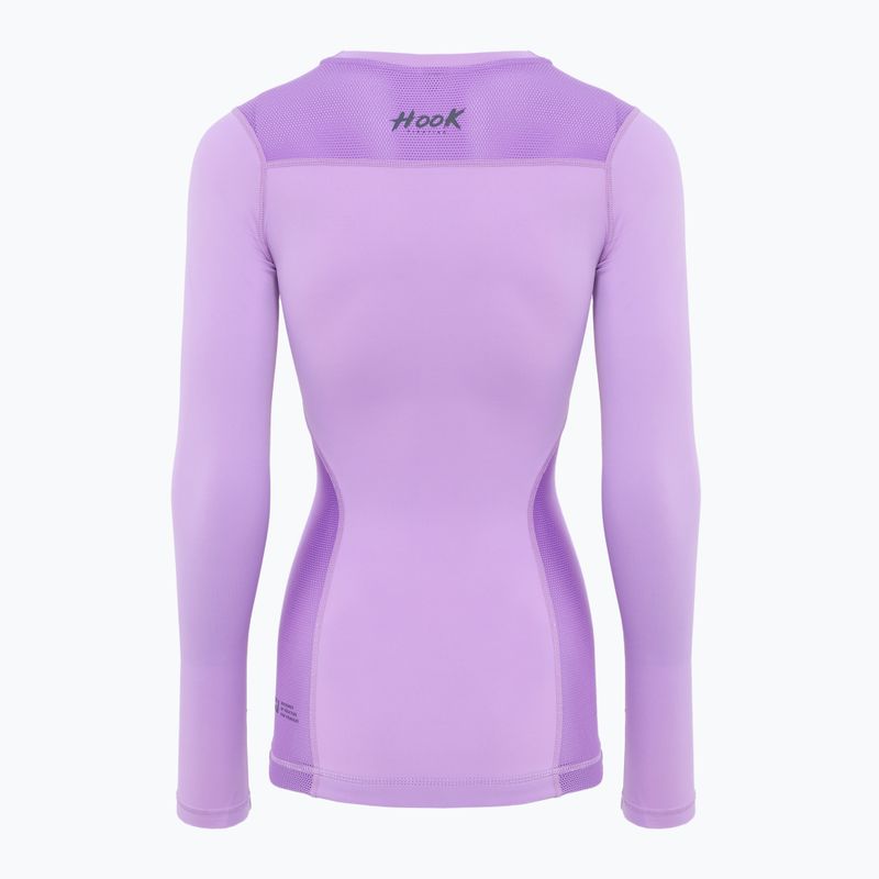 Rashguard pentru femei  HOOK FIGHTING Base violet 2