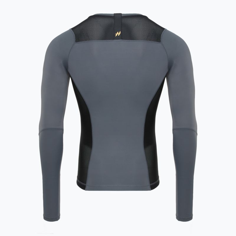 Rashguard longsleeve pentru bărbați HOOK FIGHTING Base negru 9