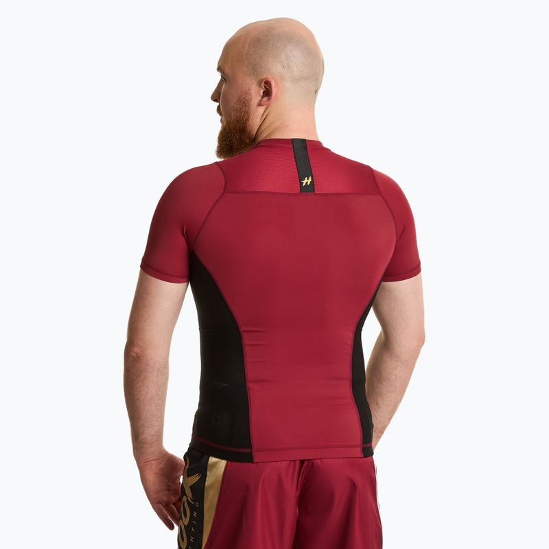 Rashguard pentru bărbațiHOOK FIGHTING Base roșu 2