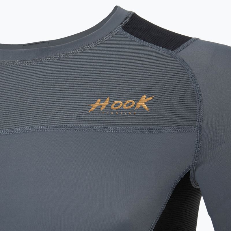 Rashguard pentru bărbați HOOK FIGHTING Base negru 12