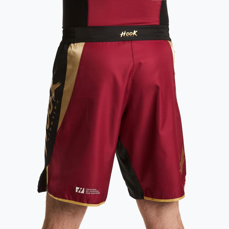 Pantaloni scurți de antrenament pentru bărbați  HOOK FIGHTING Ready To Spar czerwony 2