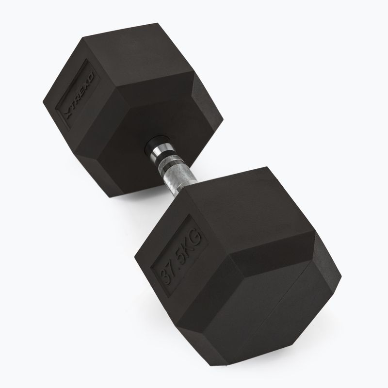 TREXO Hex 37,5 kg haltere cauciucate 2