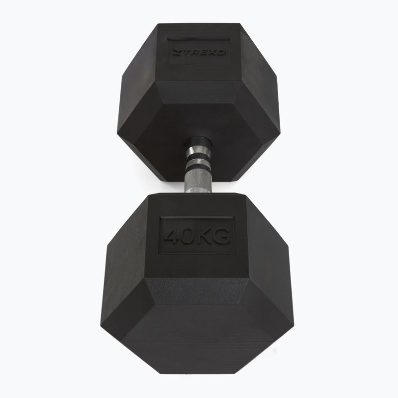 TREXO Hex 40 kg haltere cauciucate 3