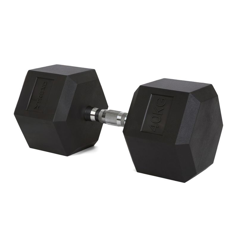 TREXO Hex 40 kg haltere cauciucate 5