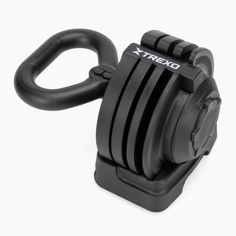 Kettlebell reglabil TREXO TXO-B4W004 12 kg negru