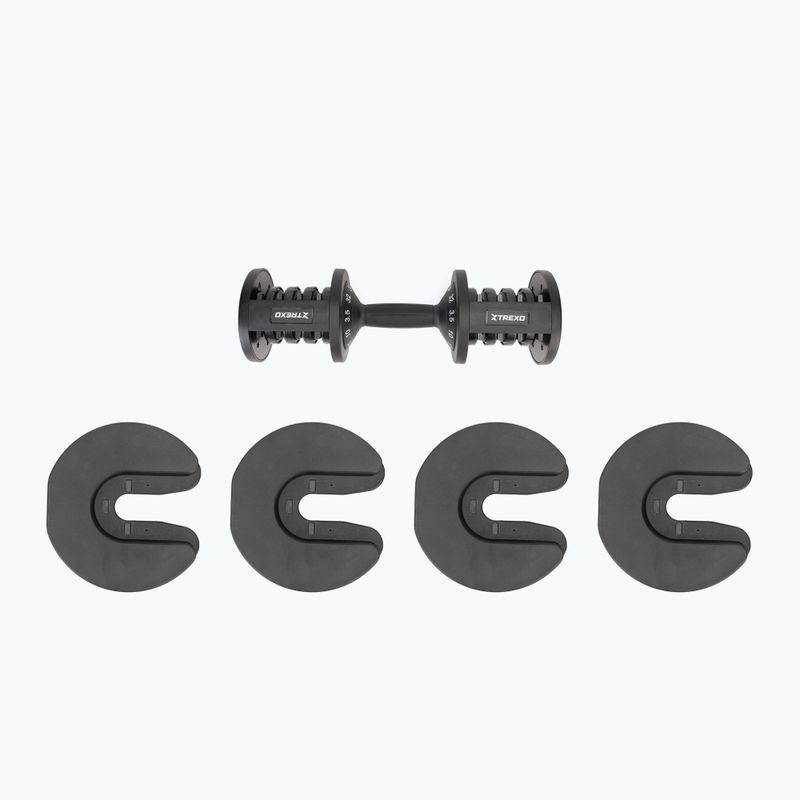 Halteră reglabilă XTREXO TXO-B4W005 32 kg negru 10