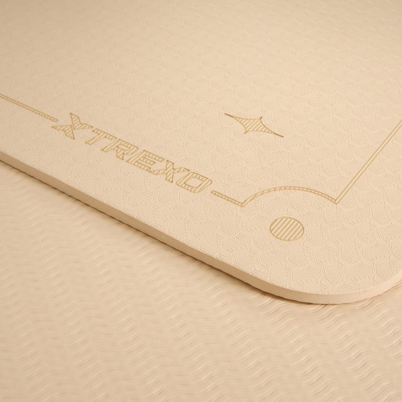 Covoraș de yoga XTREXO TXO-B4Z001-BZ 6 mm maro deschis 6