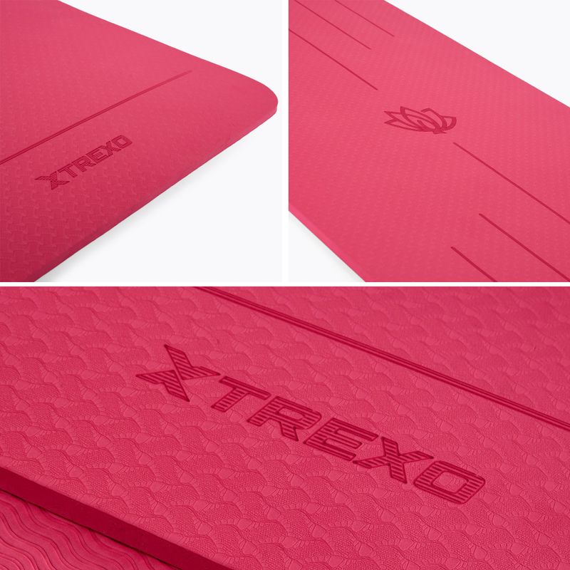 Covoraș de exerciții TREXO TXO-B4Z002-PK 6 mm roz 3
