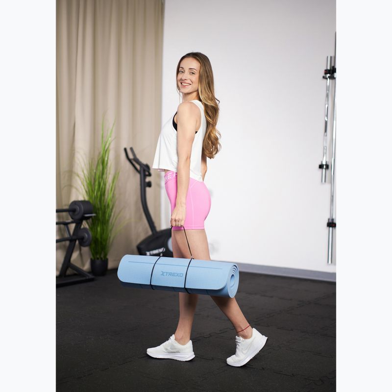 Covoraș de exerciții XTREXO TXO-B4Z002-BL 6 mm albastru 8