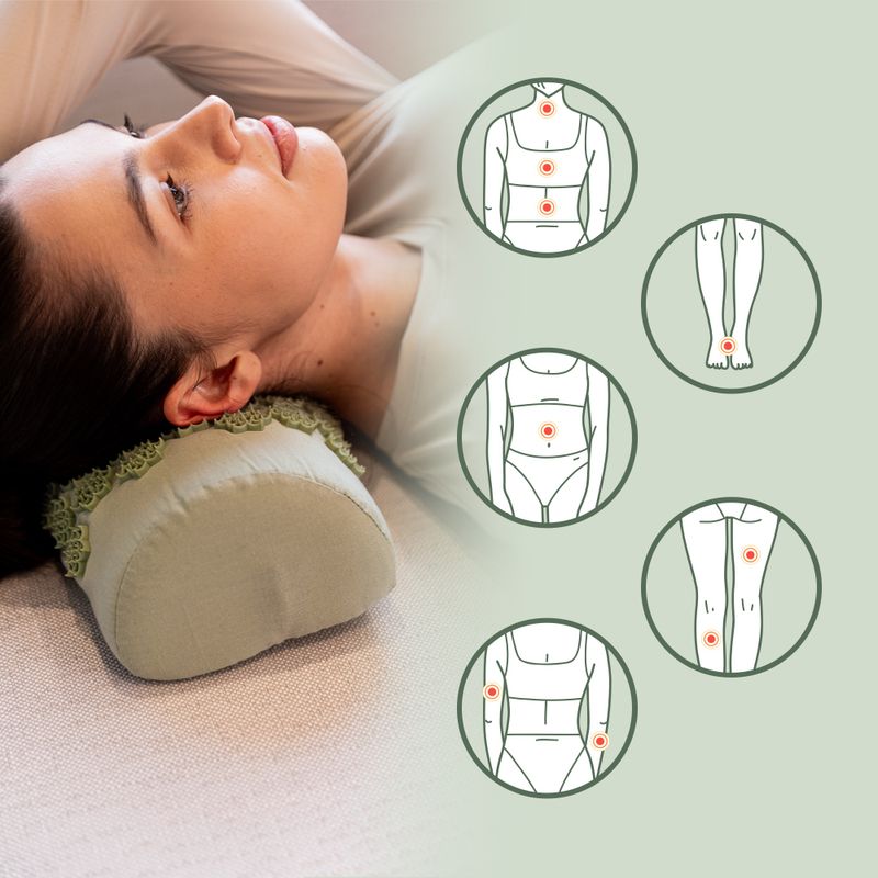 Saltea de presopunctură XTREXO z poduszką TXO-B4Z004-GN verde 10