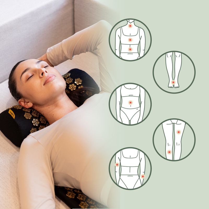 Saltea de presopunctură XTREXO z poduszką TXO-B4Z004-BK negru 11