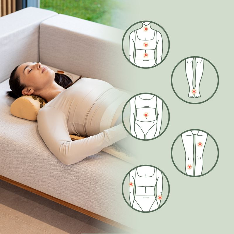 Saltea de presopunctură XTREXO z poduszką TXO-B4Z004-BZ maro 10