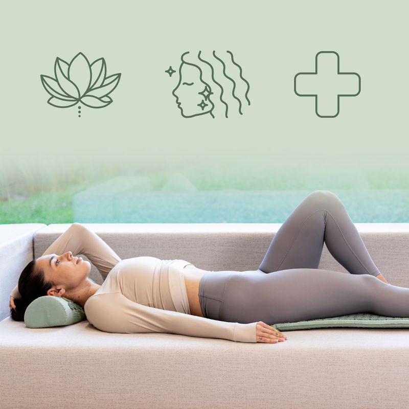 Saltea de presopunctură XTREXO duża z poduszką TXO-B4Z005-GN verde 8