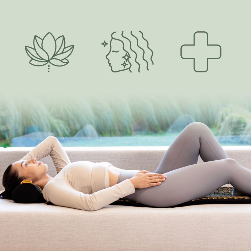 Saltea de presopunctură XTREXO duża z poduszką TXO-B4Z005-BK negru 8