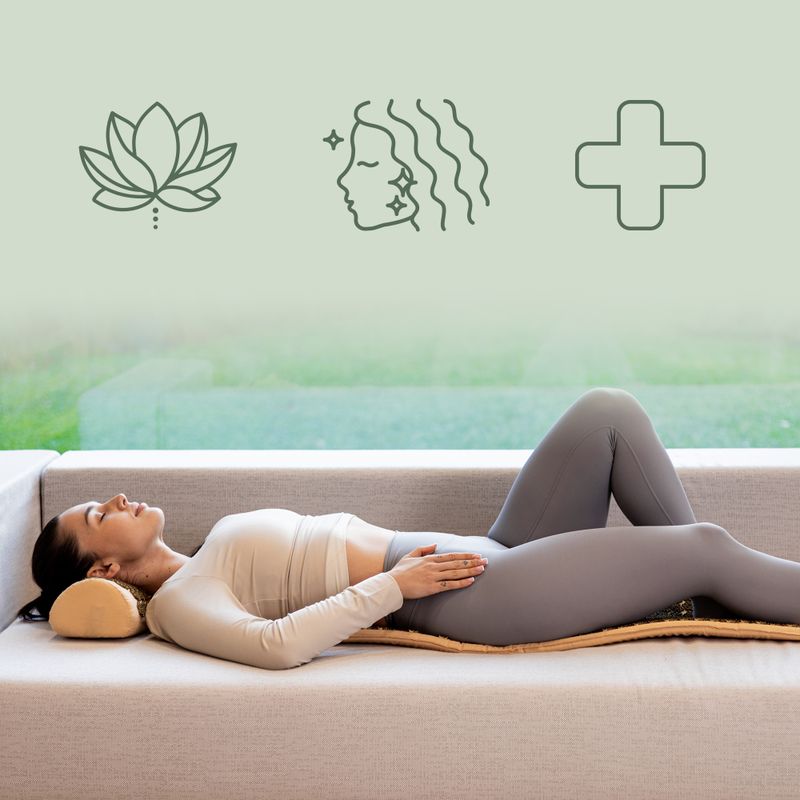 Saltea de presopunctură XTREXO duża z poduszką TXO-B4Z005-BZ maro 8