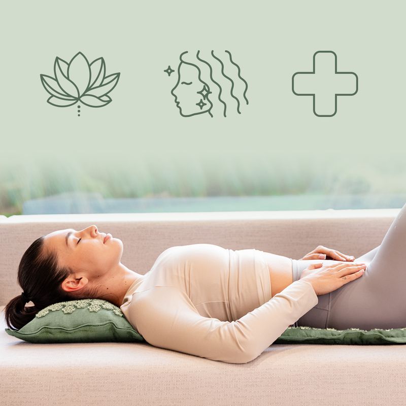 Saltea de presopunctură XTREXO ECO z poduszką TXO-B4Z006-GN verde 10