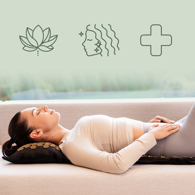 Saltea de presopunctură XTREXO ECO z poduszką TXO-B4Z006-BK negru 9