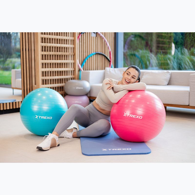 Minge de gimnastică TREXO TXO-B4Z007-GN 55 cm turcoaz 2