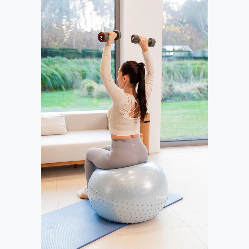Minge de gimnastică pentru masaj XTREXO TXO-B4Z021-BL 65 cm albastru 4