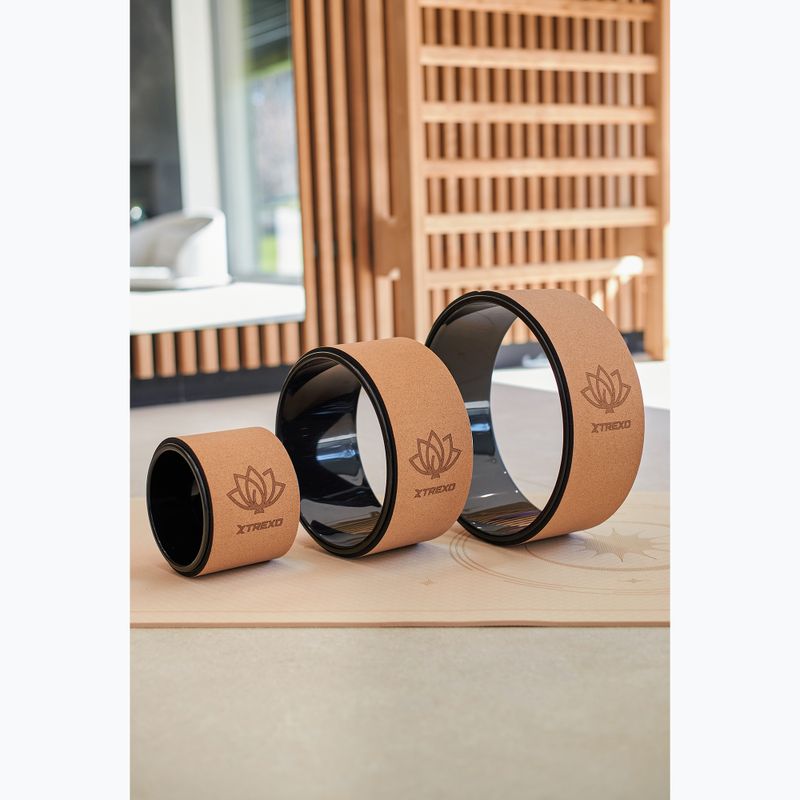 Cerc de yoga XTREXO korkowa TXO-B4Z025-NC natural 3