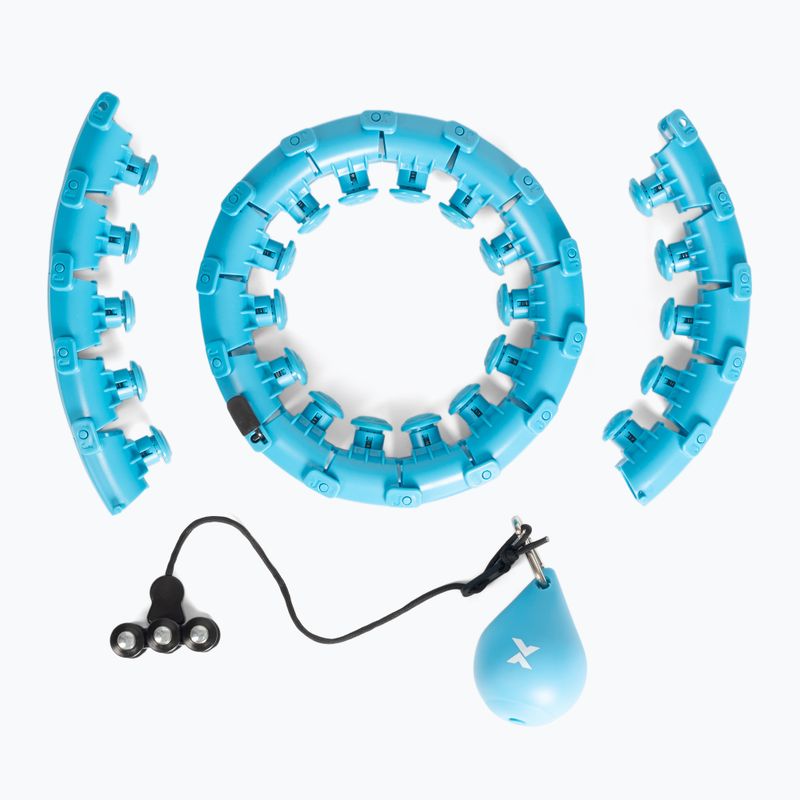 Hula hoop cu greutate XTREXO TXO-B4Z036-GN albastru 3